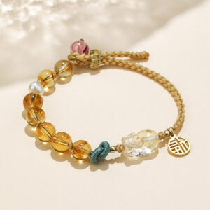 Citrine Fairy Braid Bracelet - A simple yet unique bracelet design