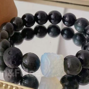 Natural pink crystal bracelet, opal bracelet