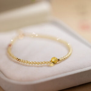 Springtime Citrine Super Fine Faceted Southern Red Agate Bracelet Beads Natural New Chinese Style