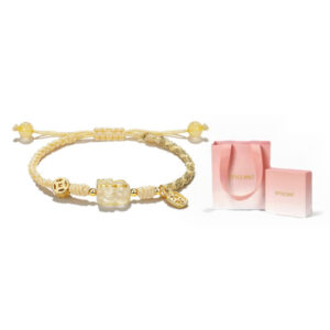 Natural golden crystal bracelet