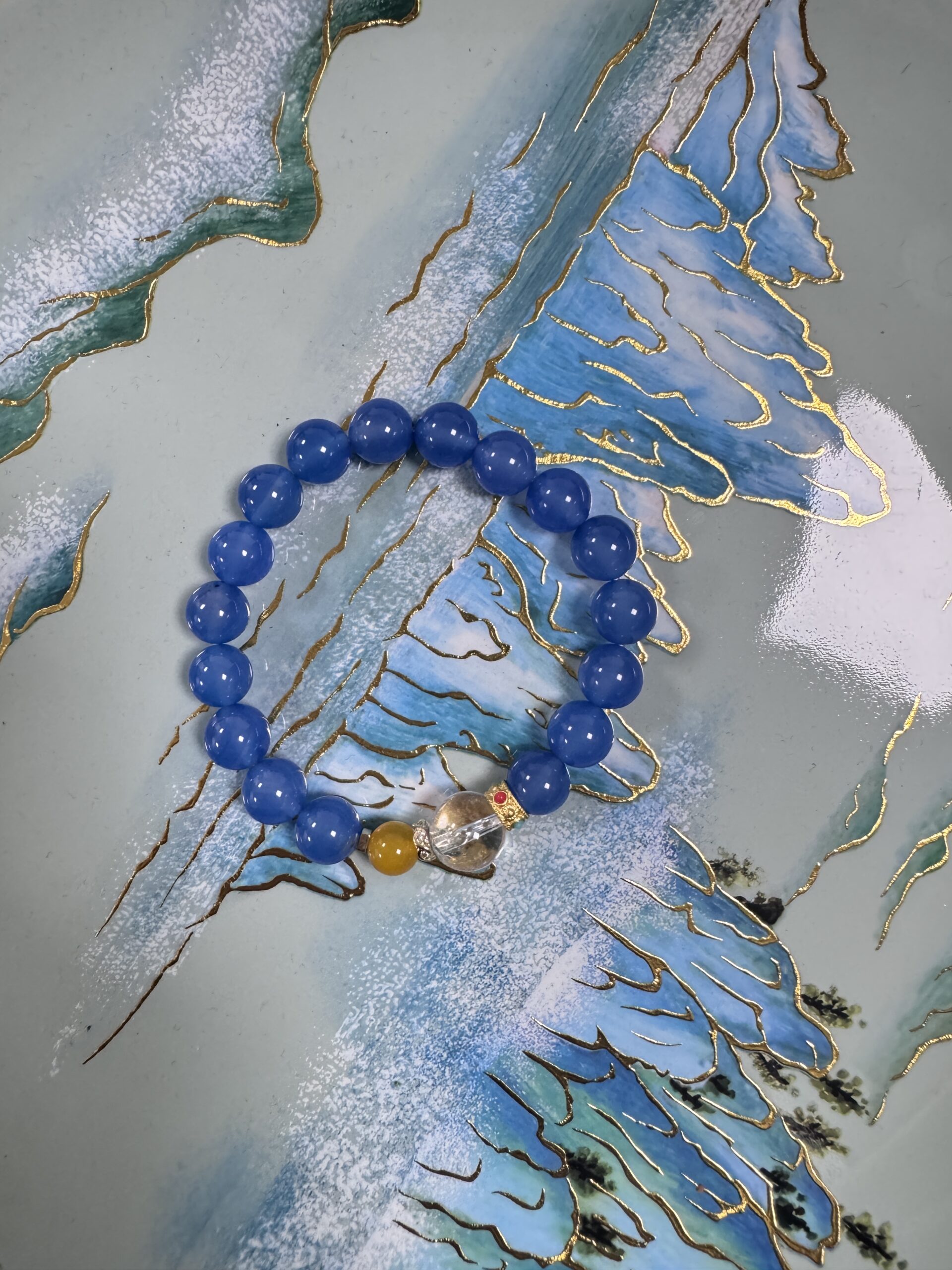 Natural Lapis Lazuli Bracelet - Image 2