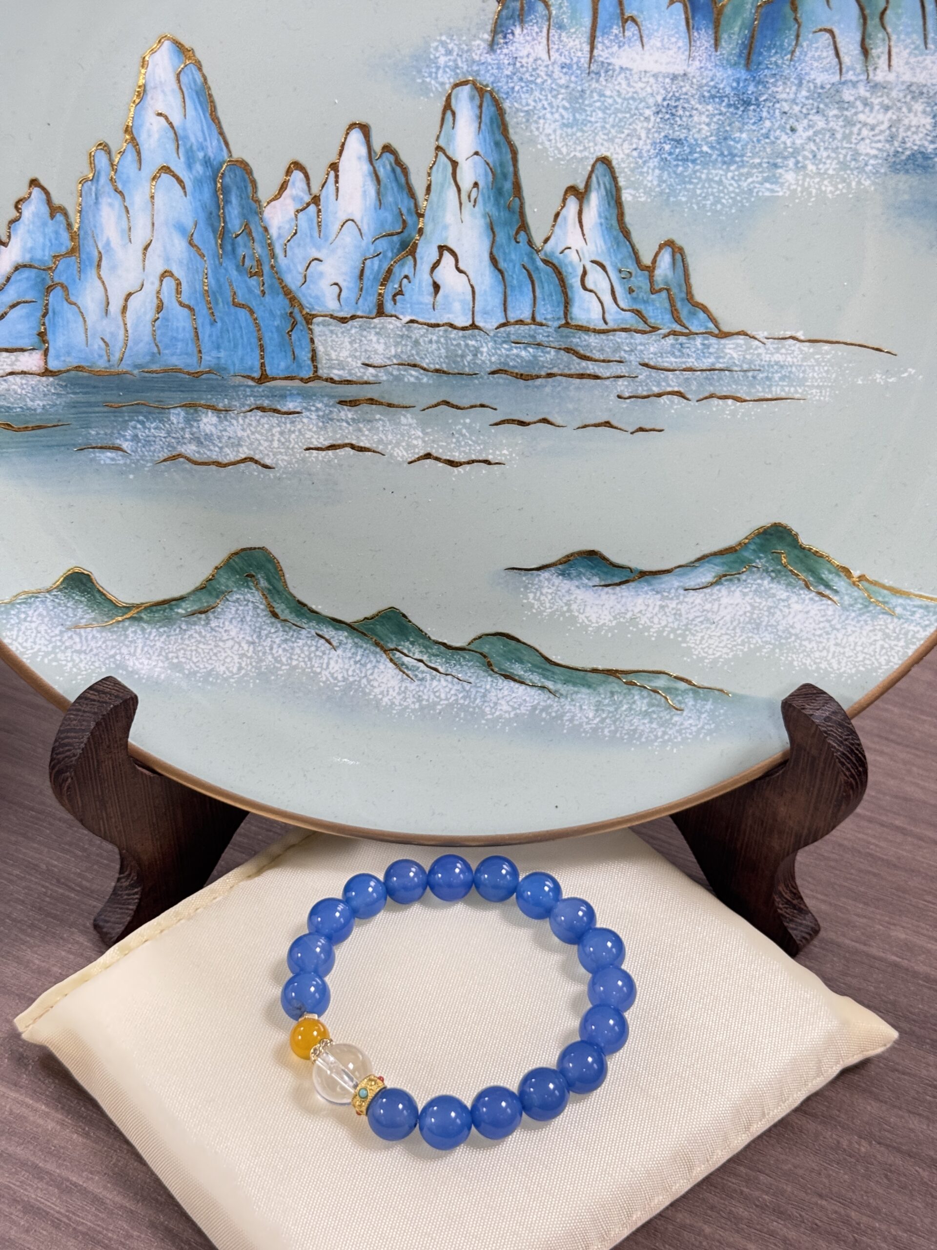 Natural Lapis Lazuli Bracelet - Image 3