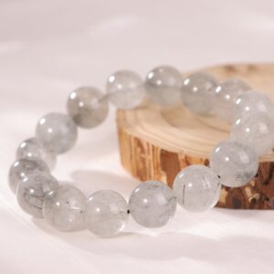 Black rutilated quartz bracelet