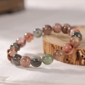 Rabbit hair rutile quartz bracelet