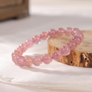 Purple and pink mixed gemstone bracelet